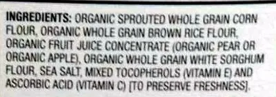 Ingredients Label for Arrowhead Mills Organic Sprouted Corn Flakes - Verified MANUFACTURER LABELED GLUTEN-FREE
