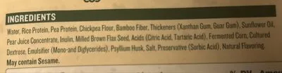 Ingredients Label for Bfree High Protein Carb Savvy Wraps - Verified CERTIFIED SAFE