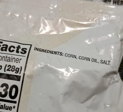 Ingredients Label for Corn Nuts Original Crunchy Corn Kernels - Verified PROCEED WITH CAUTION