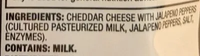 Ingredients Label for Cracker Barrel Jalapeno Cheddar Cheese Sticks With Jalapeno Peppers - Verified PROCEED WITH CAUTION