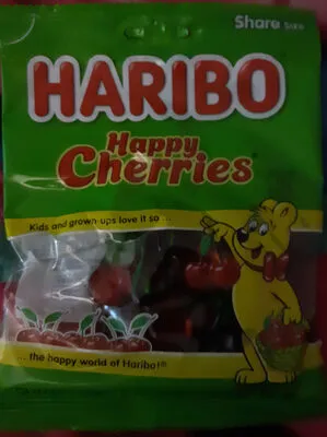 Ingredients Label for Haribo Haribo, Gummy Candy, Twin Cherries - Verified PROCEED WITH CAUTION