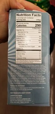 Ingredients Label for Jolly Llama Vanilla Fudge Sundae Cones - Verified CERTIFIED SAFE