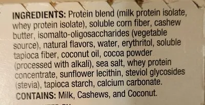 Ingredients Label for Kirkland Signature Protein Bar Cookies And Cream - Verified CERTIFIED SAFE
