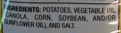 Ingredients Label for Lay's Potato Chips - Verified CERTIFIED SAFE