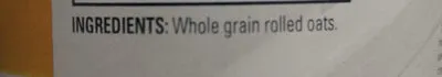Ingredients Label for Quaker Oats Old Fashioned Oatmeal Paper Cannister - Verified PROCEED WITH CAUTION