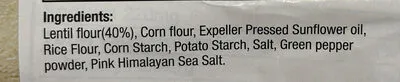 Ingredients Label for The Daily Crave Himalayan Pink Salt Flavored Lentil Chips - Verified CERTIFIED SAFE