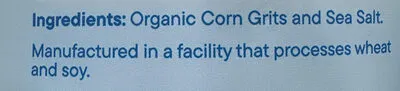 Ingredients Label for The Real Cereal Co. Organic Corn Flakes - Verified NOT SAFE