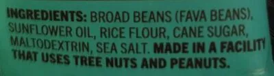 Ingredients Label for Bada Bean Bada Boom Sea Salt - Verified CERTIFIED SAFE
