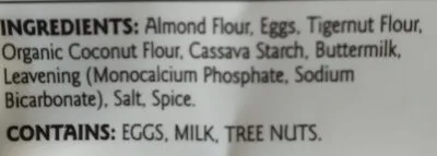 Ingredients Label for Birch Benders Keto Pancake & Waffle Mix - Verified CERTIFIED SAFE