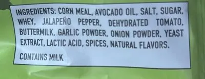 Ingredients Label for Boulder Canyon Canyon Poppers Jalapeño Ranch - Verified CERTIFIED SAFE