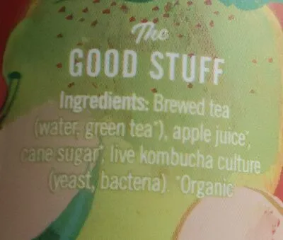 Ingredients Label for Brew Dr Kombucha Vanilla Blossom Kombucha - Verified CERTIFIED SAFE