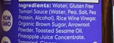 Ingredients Label for Fody Teriyaki Sauce & Marinade - Verified CERTIFIED SAFE