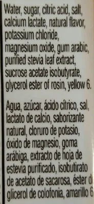 Ingredients Label for Gatorlyte Orange Electrolyte Beverage - Verified PROCEED WITH CAUTION