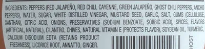 Ingredients Label for Inglehoffer Ghost Pepper Mustard - Verified CERTIFIED SAFE