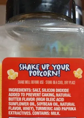 Ingredients Label for Kernal Seasons Movie Theater Butter Salt - Verified CERTIFIED SAFE