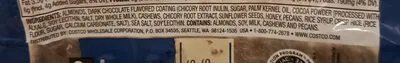 Ingredients Label for Kirkland Signature Nut Bars With Cocoa Drizzle & Sea Salt - Verified MANUFACTURER LABELED GLUTEN-FREE