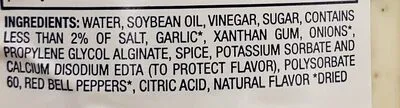 Ingredients Label for Kraft Creamy Italian Dressing - Verified PROCEED WITH CAUTION