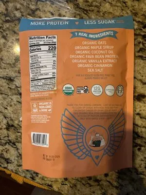 Ingredients Label for Lovebird Protein Granola Cinnamon - Verified CERTIFIED SAFE