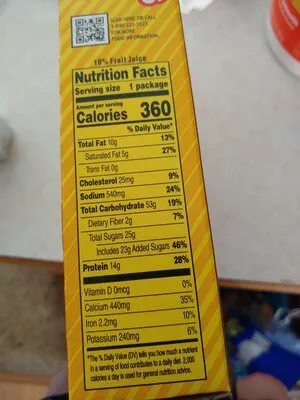 Ingredients Label for Lunchables Extra Cheesy Pizza - Verified NOT SAFE