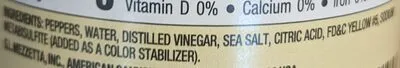 Ingredients Label for Mezzetta Golden Greek Peperoncini - Verified CERTIFIED SAFE