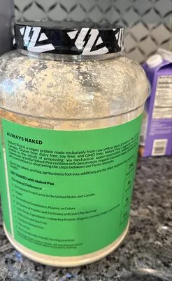 Ingredients Label for Naked Nutrition Naked Pea - Verified CERTIFIED SAFE