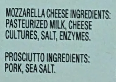 Ingredients Label for Naturalissima Prosciutto Panino - Verified CERTIFIED SAFE