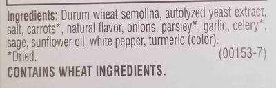Ingredients Label for Near East Herbed Chicken Couscous Mix Paper - Verified NOT SAFE