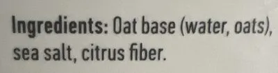 Ingredients Label for Oatly 4 Ingredient Oatmilk - Verified CERTIFIED SAFE