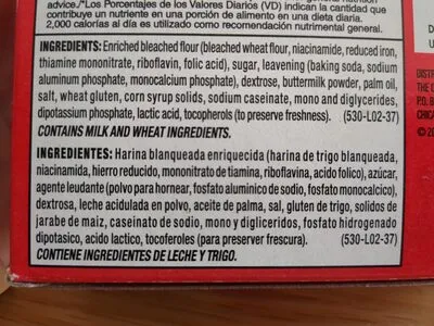 Ingredients Label for Pearl Milling Company Complete Buttermilk Pancake & Waffle Mix - Verified NOT SAFE