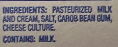 Ingredients Label for Philadelphia Original Cream Cheese - Verified PROCEED WITH CAUTION