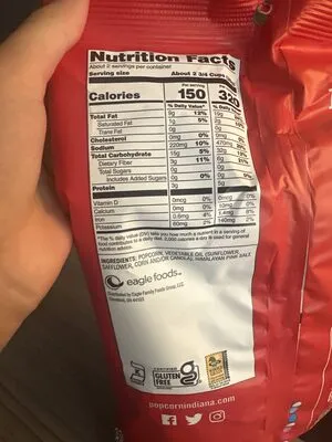 Ingredients Label for Popcorn Indiana Himalayan Pink Salt - Verified CERTIFIED SAFE