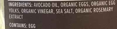 Ingredients Label for Primal Kitchen Mayo Mayonnaise - Verified CERTIFIED SAFE
