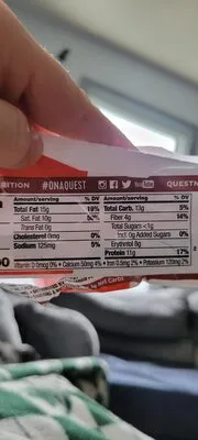 Ingredients Label for Quest Peanut Butter Cups, 2 Count - Verified PROCEED WITH CAUTION
