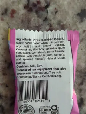 Ingredients Label for Sprinkles Cupcake Cups Birthday Cake - Verified CERTIFIED SAFE