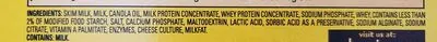 Ingredients Label for Velveeta Queso Blanco Pasteurized Recipe Cheese Product - Verified PROCEED WITH CAUTION